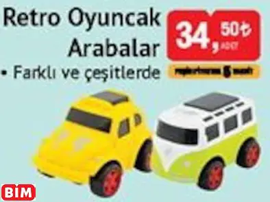 RETRO OYUNCAK ARABALAR